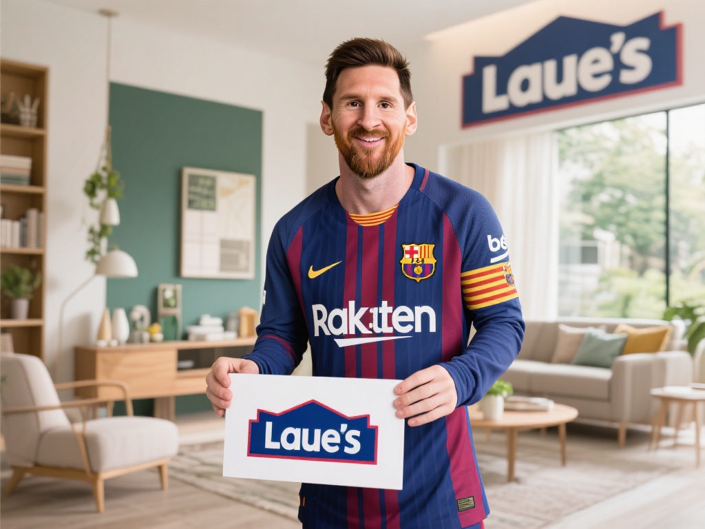 梅西发布社交媒体，正式成为美国家装巨头Lowe's代言人