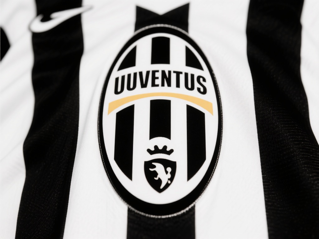 尤文图斯早期队徽中，我们可以看到条纹的存