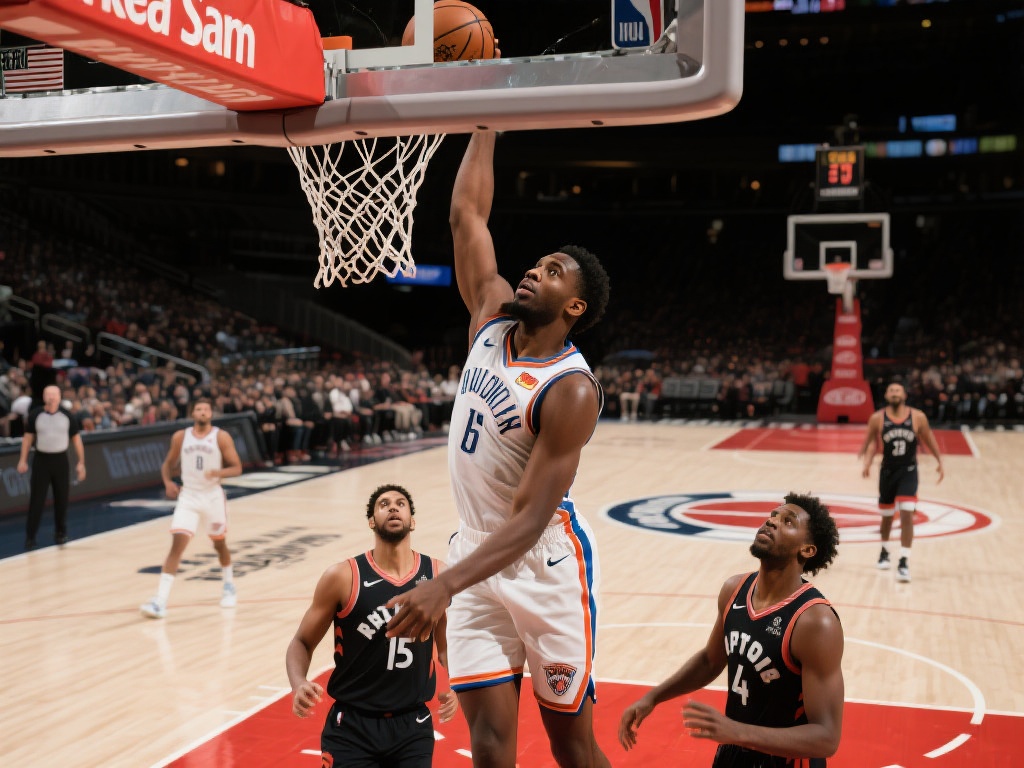 亚布塞莱强势反击上演精彩暴扣，两队比分交替上升